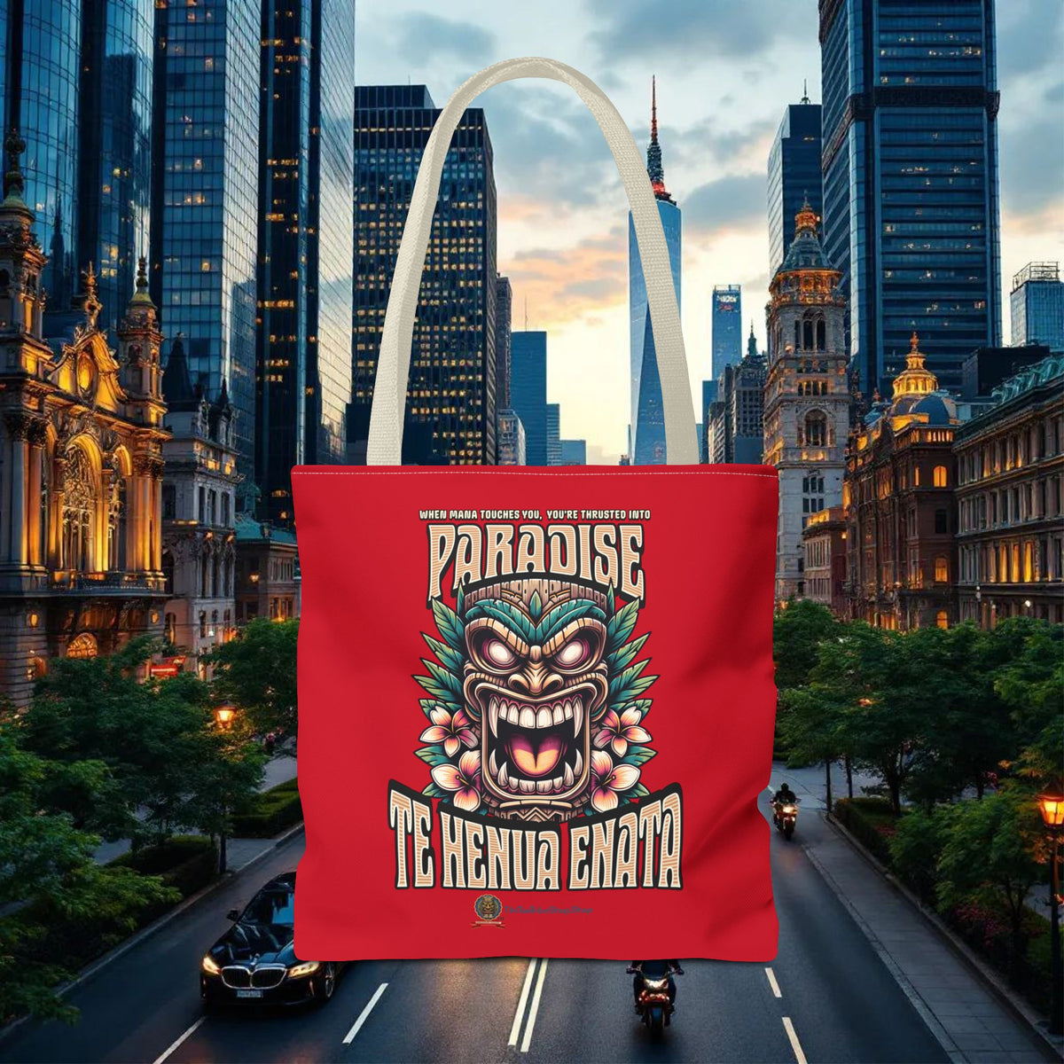 TE HENUA ENATA PARADISE Tote Bag