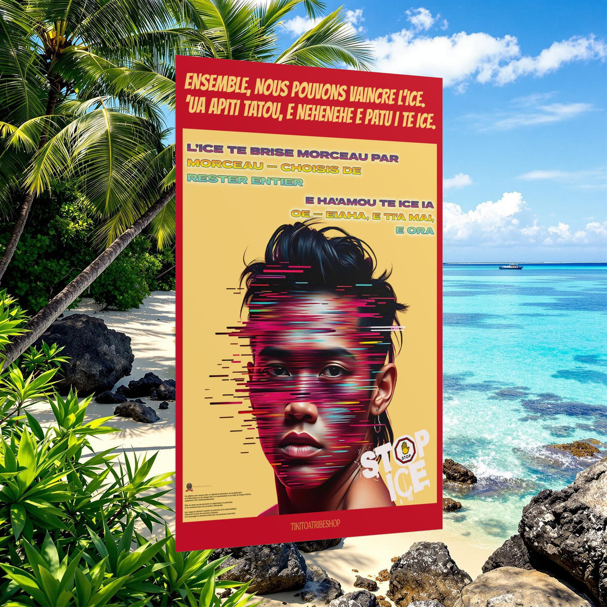 Posters Anti-ICE Polynésie – Affiches de Sensibilisation Contre la Drogue “Paruru i te ora – Brisons les chaînes de l’ICE”