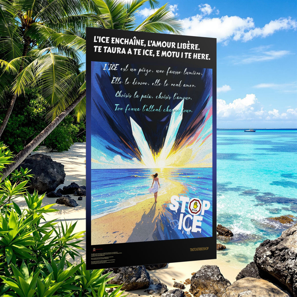 Posters Anti-ICE Polynésie – Affiches de Sensibilisation Contre la Drogue “Paruru i te ora – Brisons les chaînes de l’ICE”