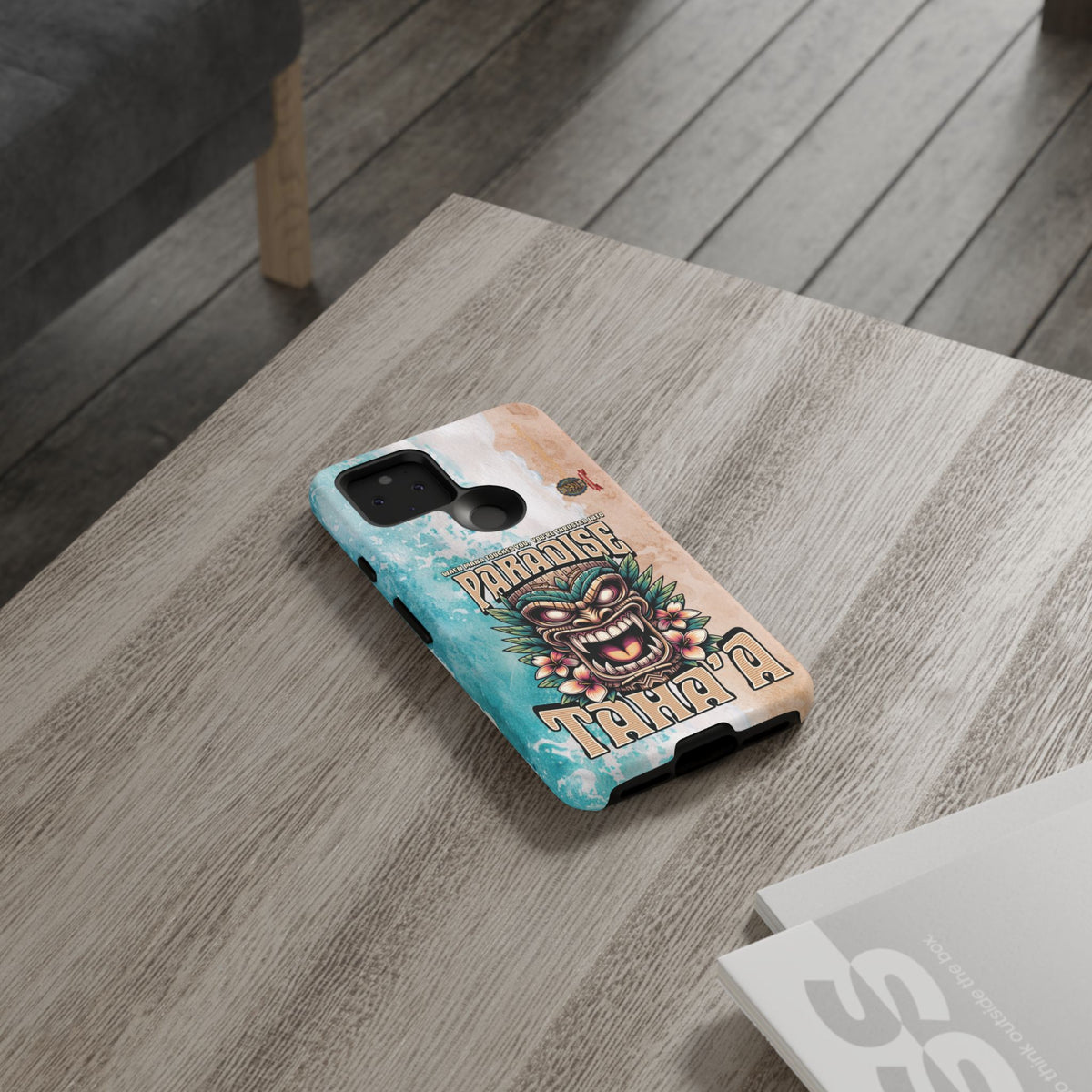 Tahaa – Coque Antichoc Premium « Tiki Féroce » | Design Tribal & Protection Maximale