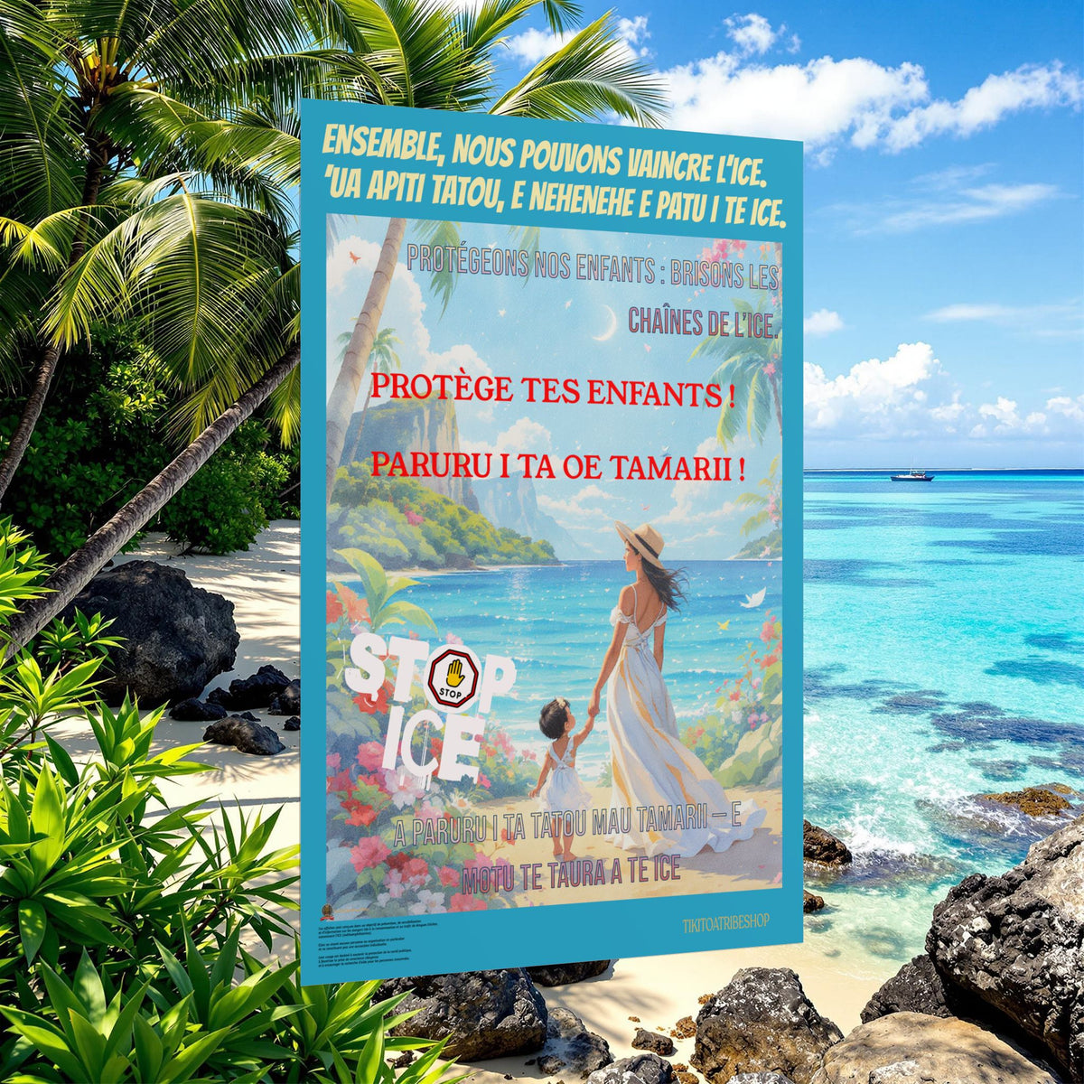 Posters Anti-ICE Polynésie – Affiches de Sensibilisation Contre la Drogue “Paruru i te ora – Brisons les chaînes de l’ICE”