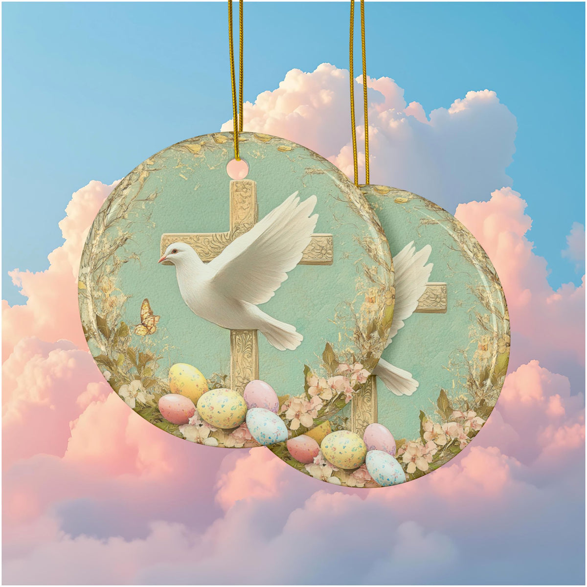 Ornements de Pâques en Céramique