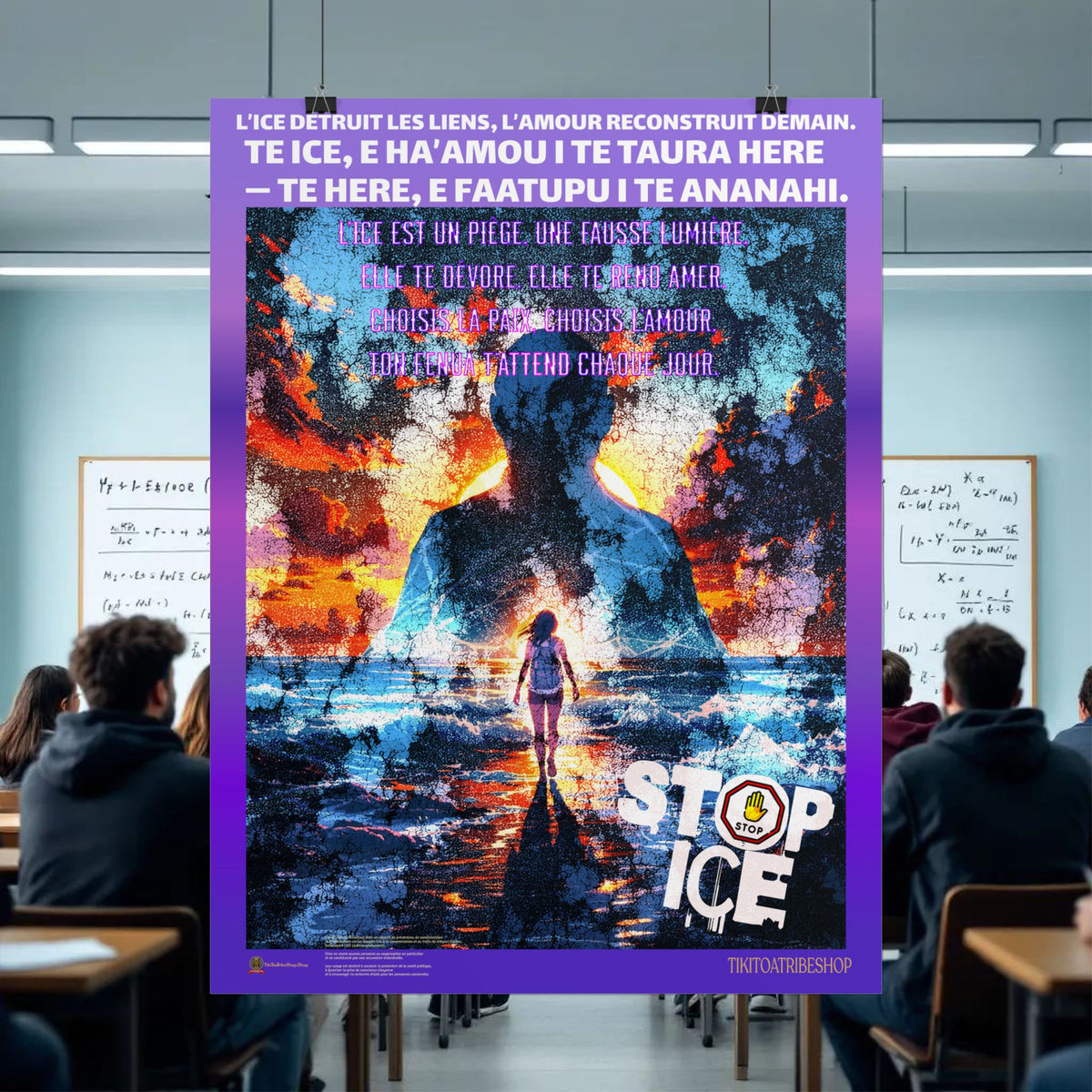 Posters Anti-ICE Polynésie – Affiches de Sensibilisation Contre la Drogue “Paruru i te ora – Brisons les chaînes de l’ICE”