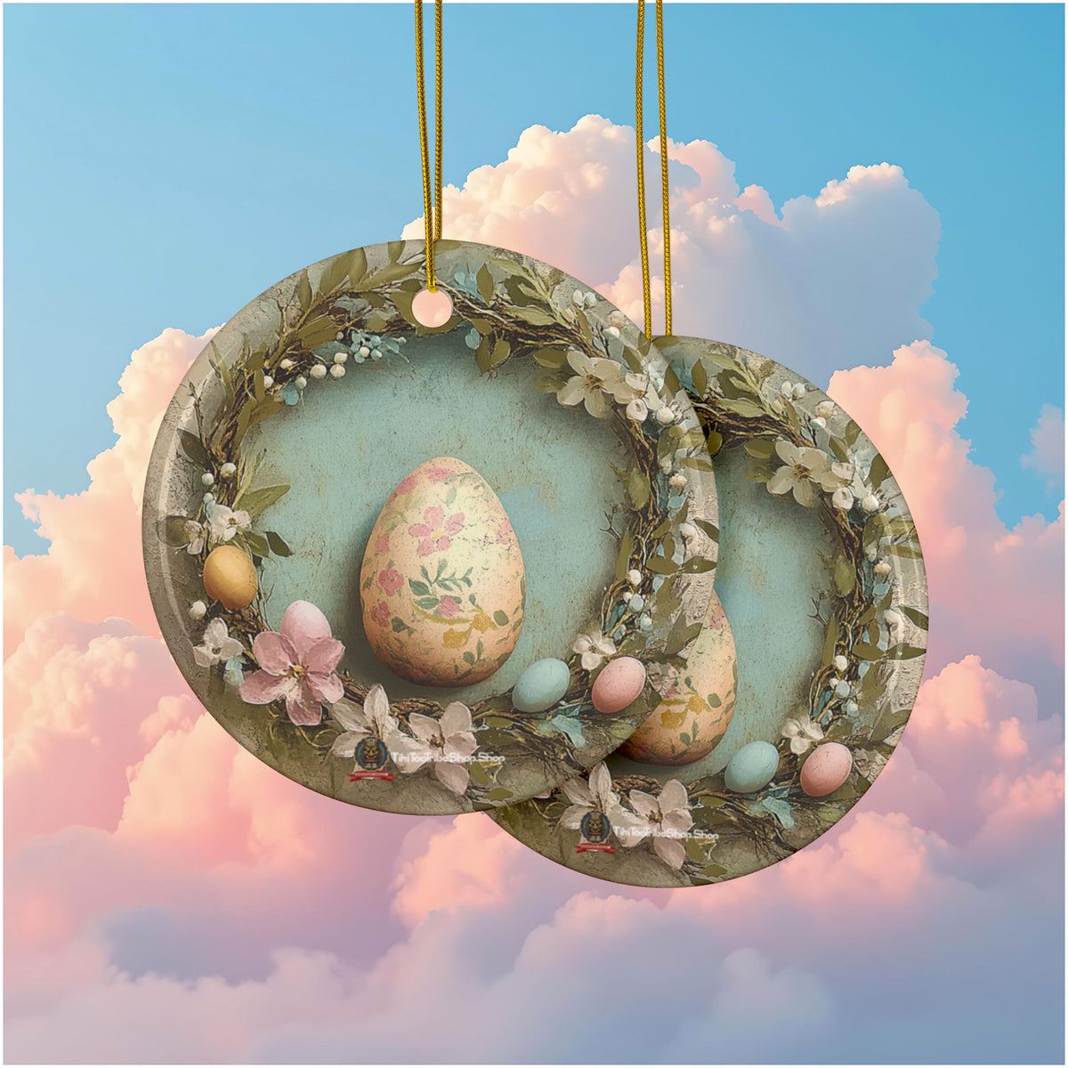 Ornements de Pâques en Céramique