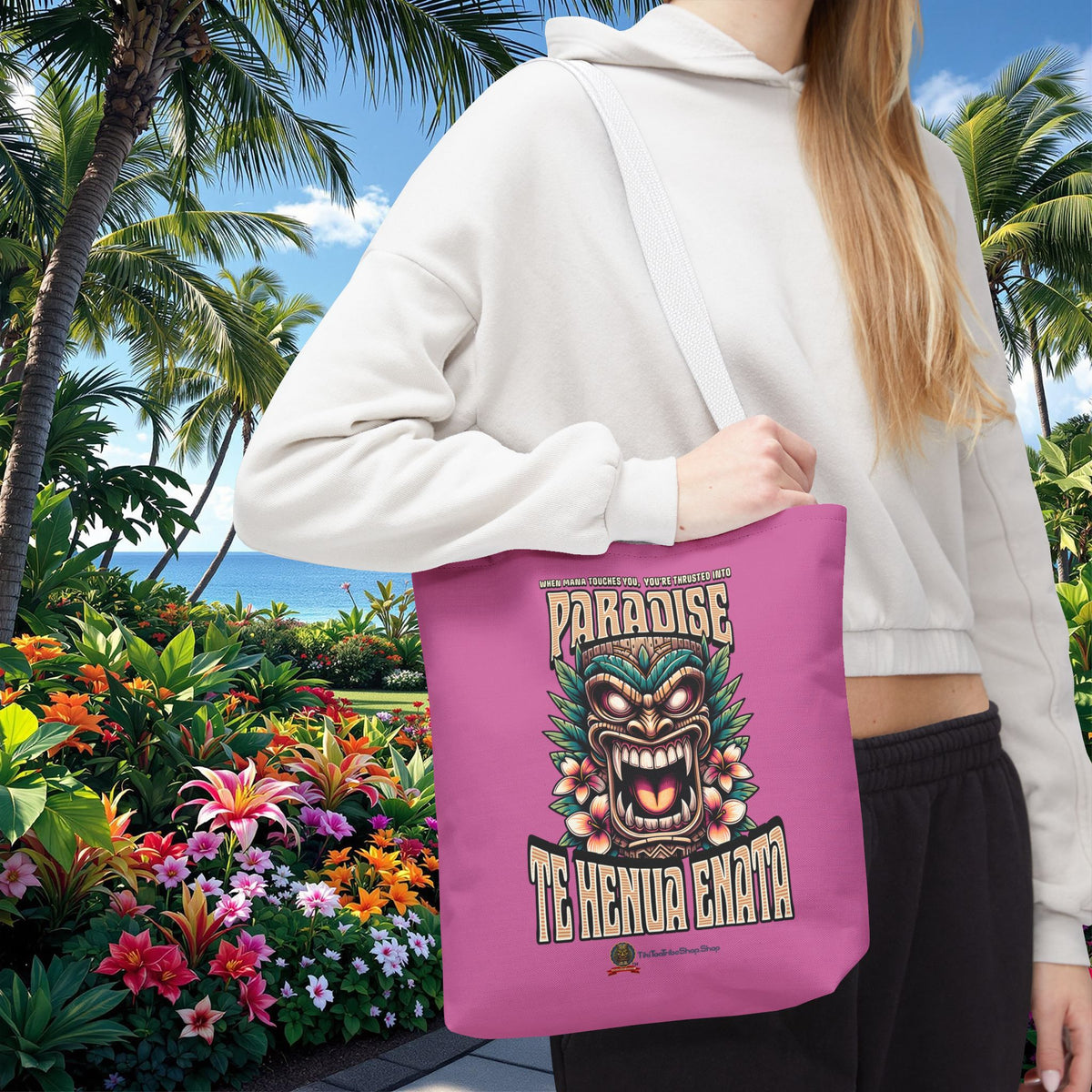 TE HENUA ENATA PARADISE Tote Bag