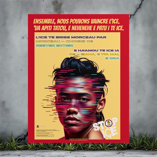 Posters Anti-ICE Polynésie – Affiches de Sensibilisation Contre la Drogue “Paruru i te ora – Brisons les chaînes de l’ICE”