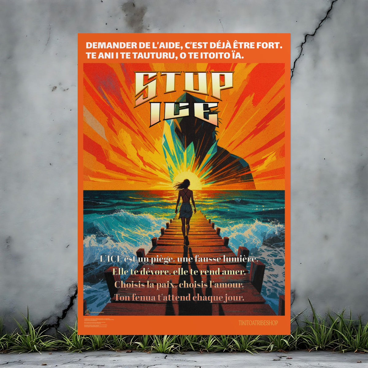 Posters Anti-ICE Polynésie – Affiches de Sensibilisation Contre la Drogue “Paruru i te ora – Brisons les chaînes de l’ICE”
