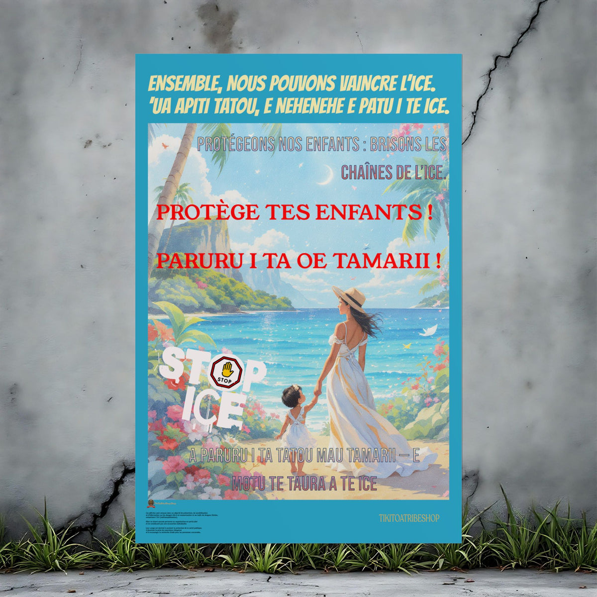 Posters Anti-ICE Polynésie – Affiches de Sensibilisation Contre la Drogue “Paruru i te ora – Brisons les chaînes de l’ICE”