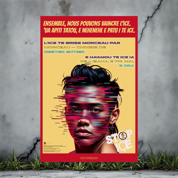Posters Anti-ICE Polynésie – Affiches de Sensibilisation Contre la Drogue “Paruru i te ora – Brisons les chaînes de l’ICE”