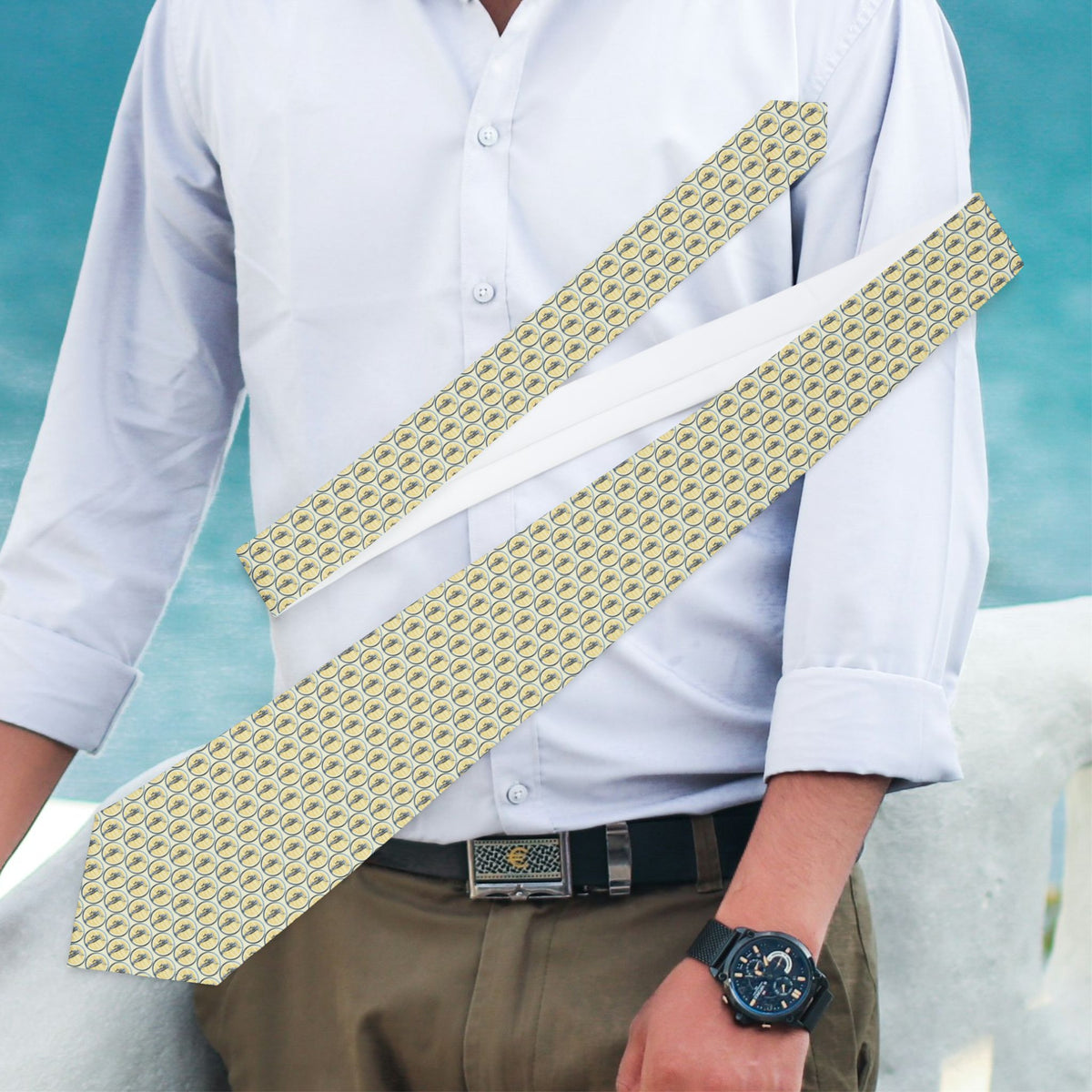 Moroni Graphic Dots Inspiration Tie