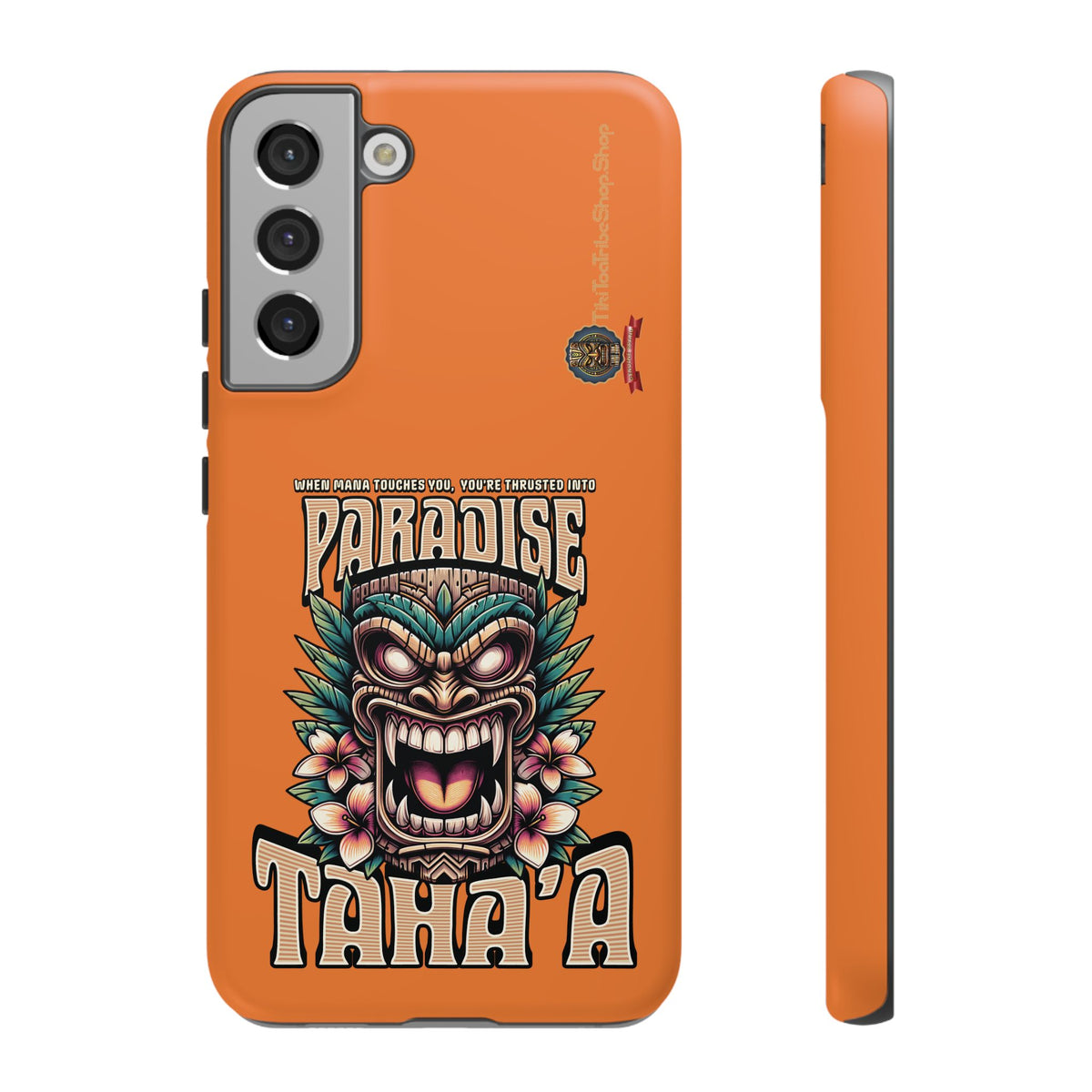 Tahaa – Coque Antichoc Premium « Tiki Féroce » | Design Tribal & Protection Maximale