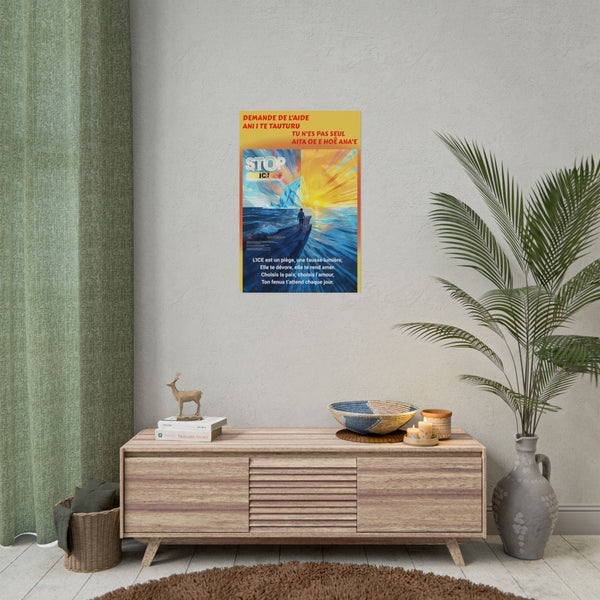 Posters Anti-ICE Polynésie – Affiches de Sensibilisation Contre la Drogue “Paruru i te ora – Brisons les chaînes de l’ICE”
