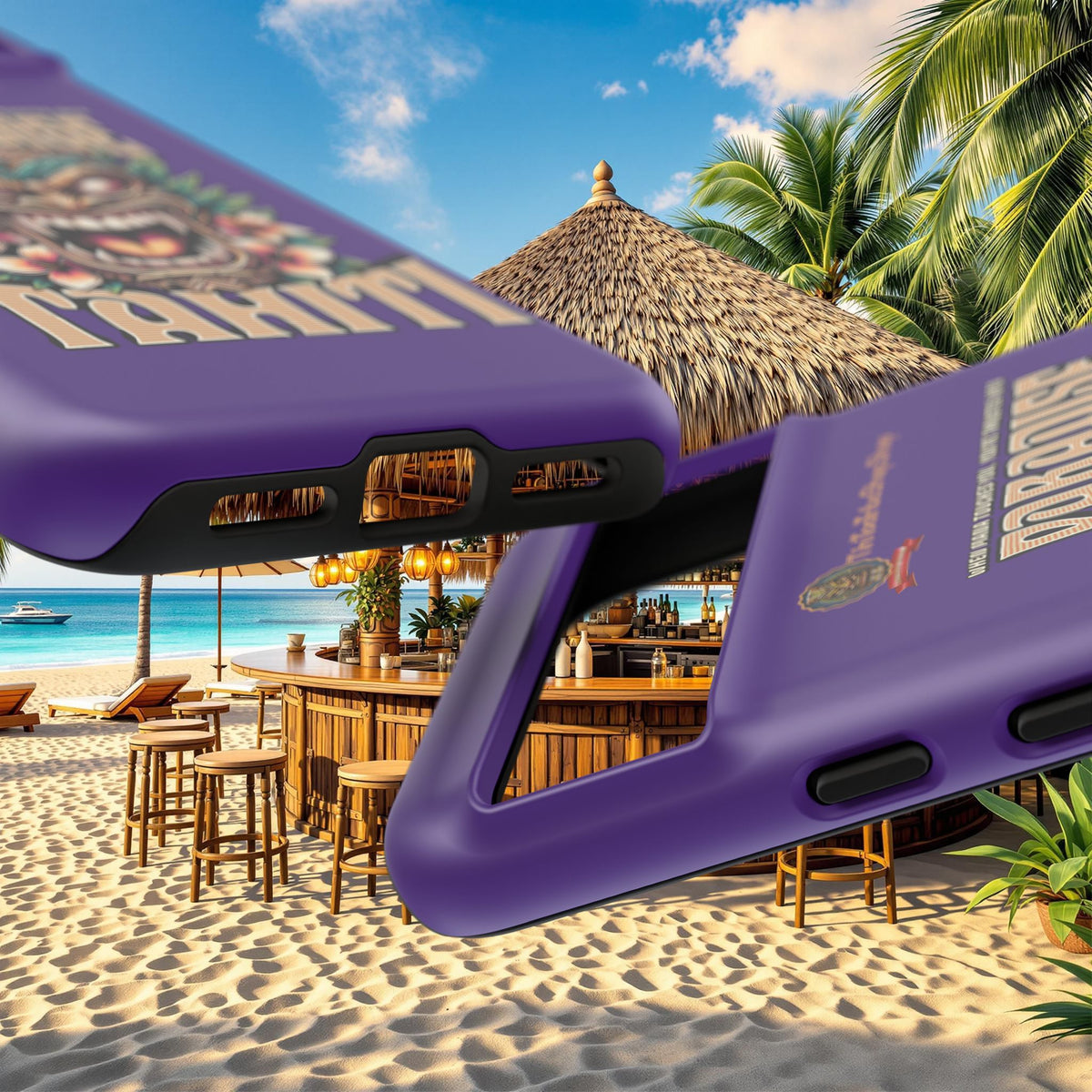 Tahiti – Coque Antichoc Premium Tiki Royal