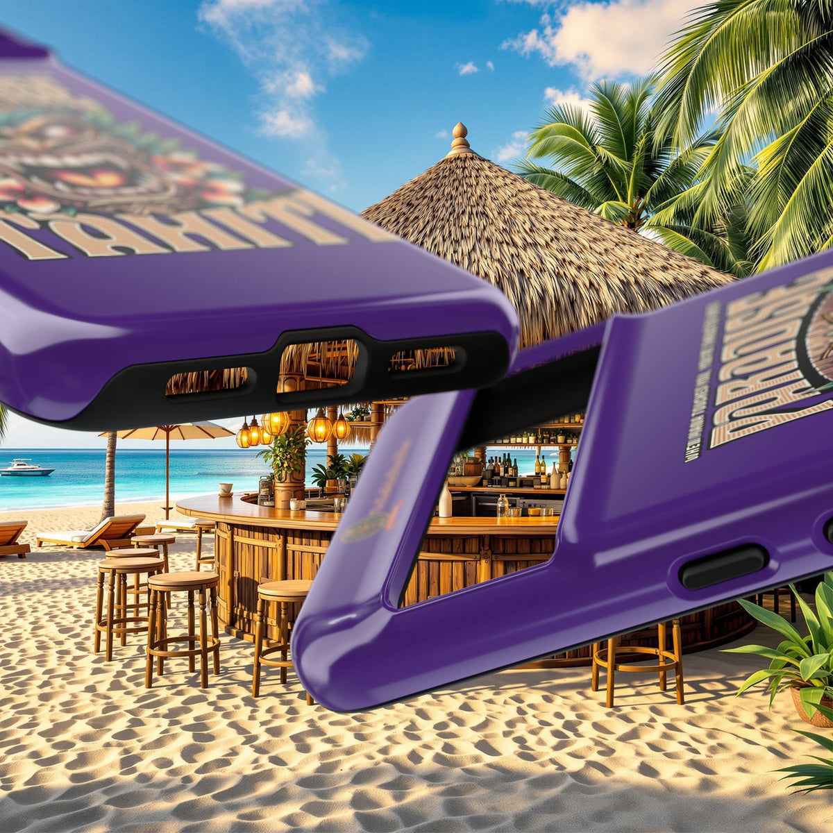 Tahiti – Coque Antichoc Premium Tiki Royal