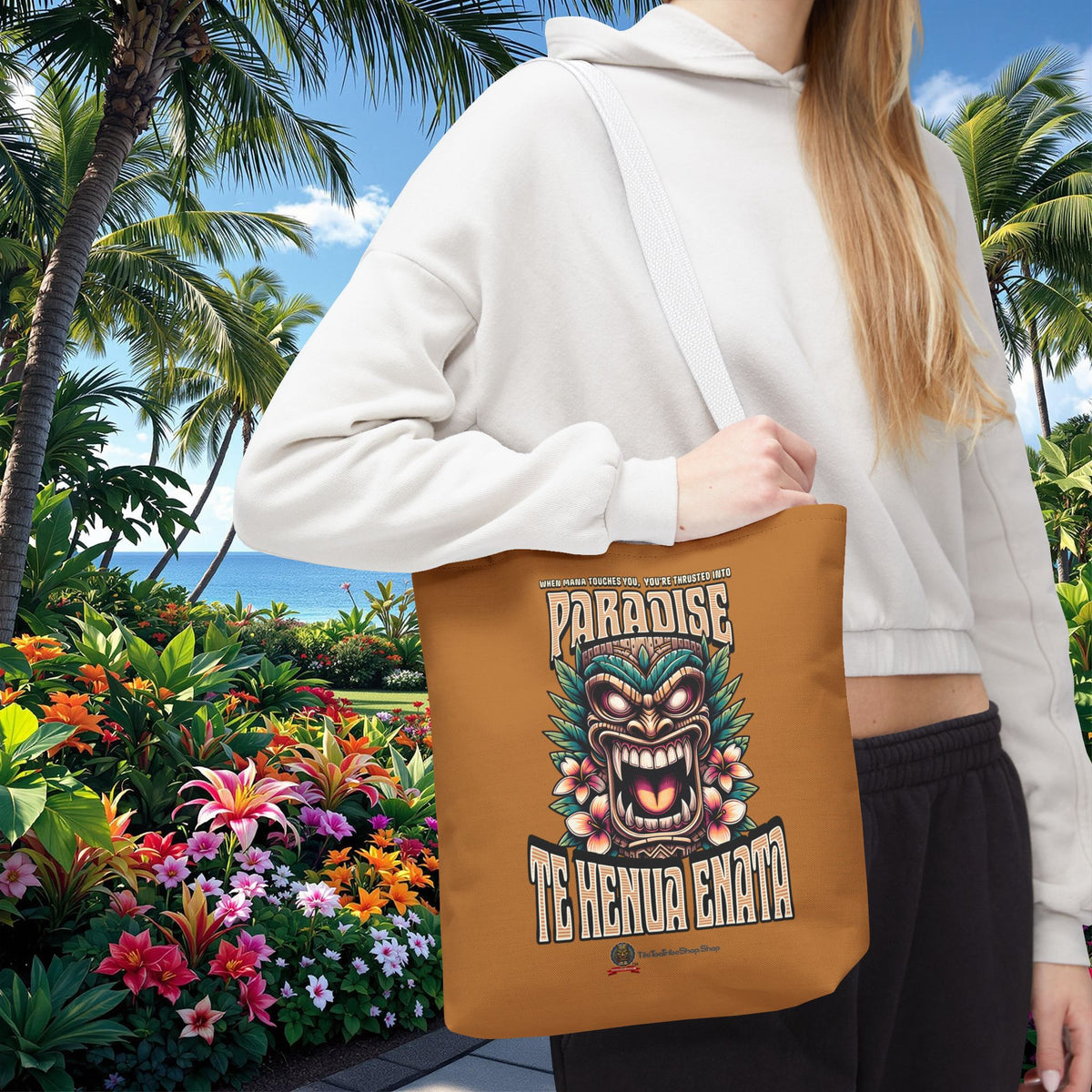 TE HENUA ENATA PARADISE Tote Bag