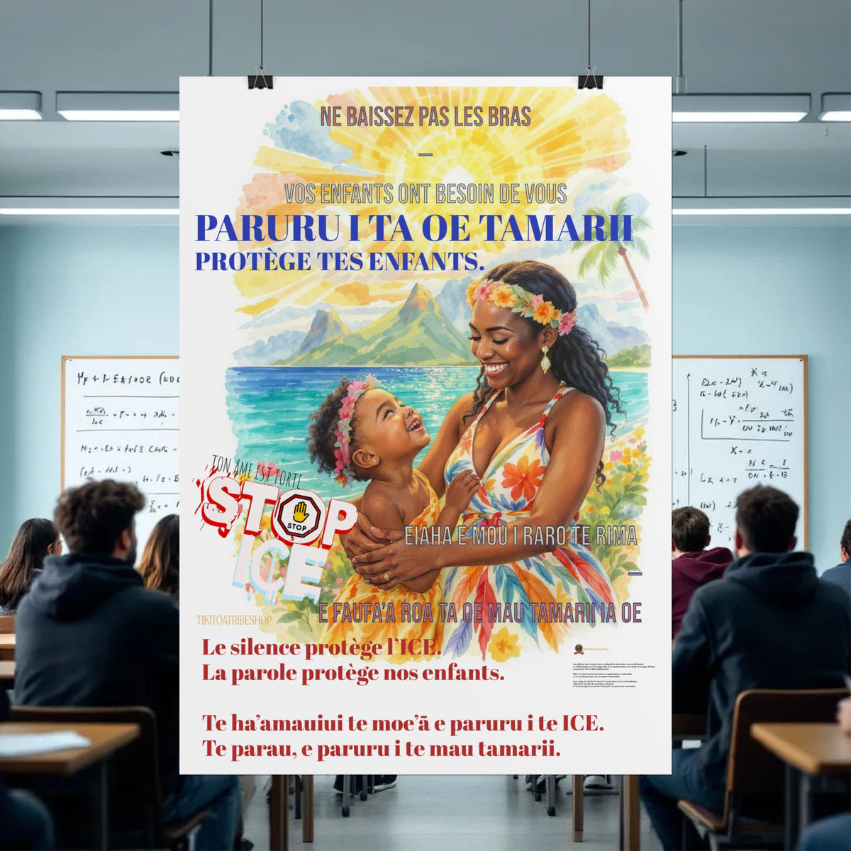 Posters Anti-ICE Polynésie – Affiches de Sensibilisation Contre la Drogue “Paruru i te ora – Brisons les chaînes de l’ICE”