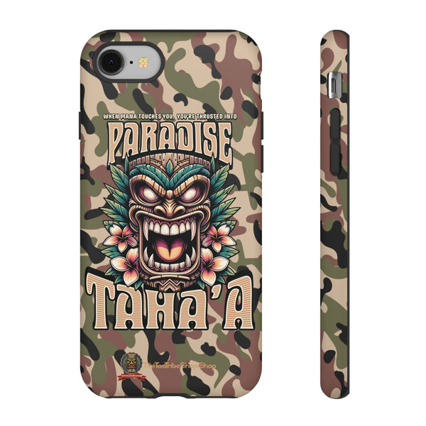 Tahaa – Coque Antichoc Premium « Tiki Féroce » | Design Tribal & Protection Maximale
