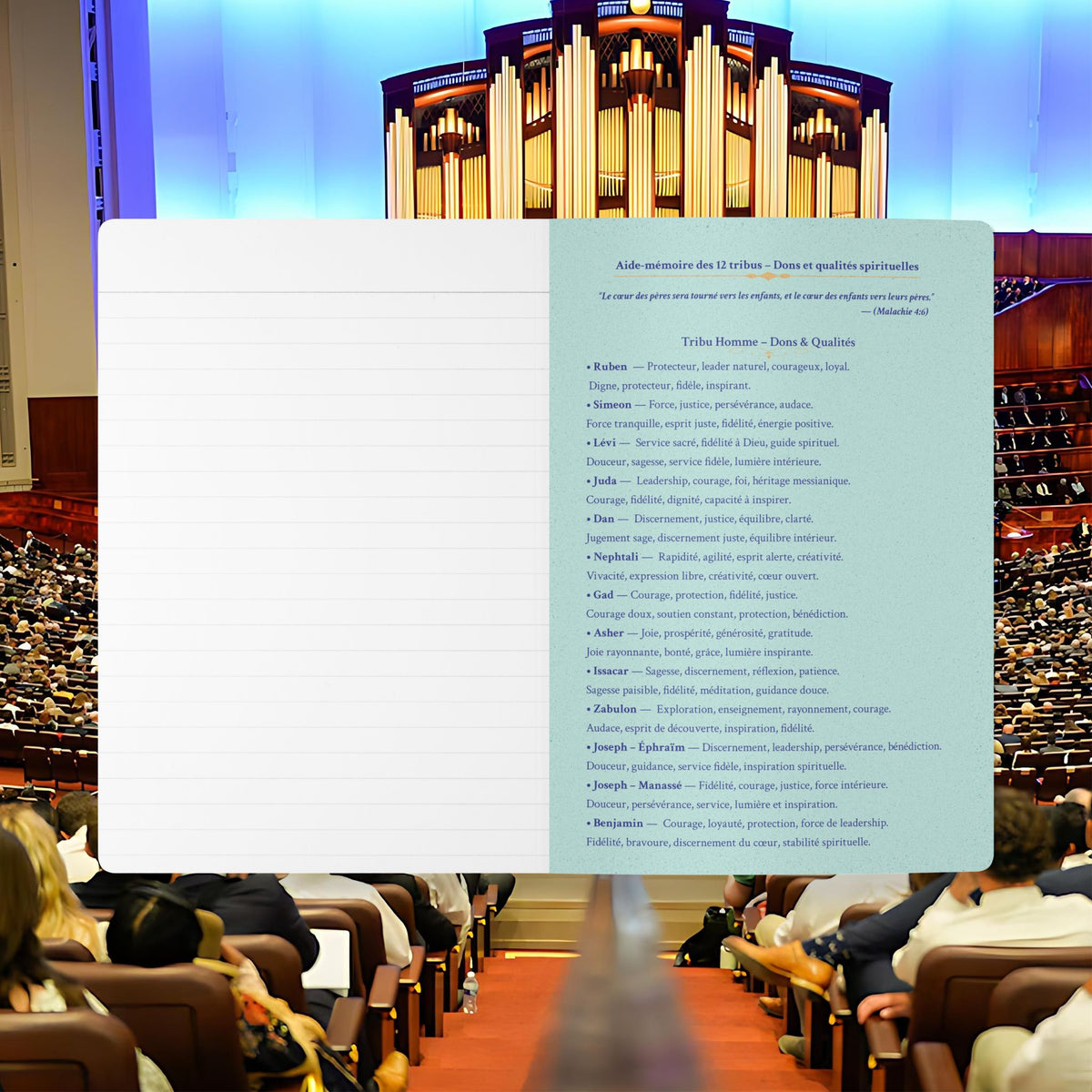 Journal de Prière & Réflexion Spirituelle – Fils d’Éphraïm | Cahier Inspirant LDS pour Hommes | Journal Biblique & Croissance Spirituelle (200 pages)