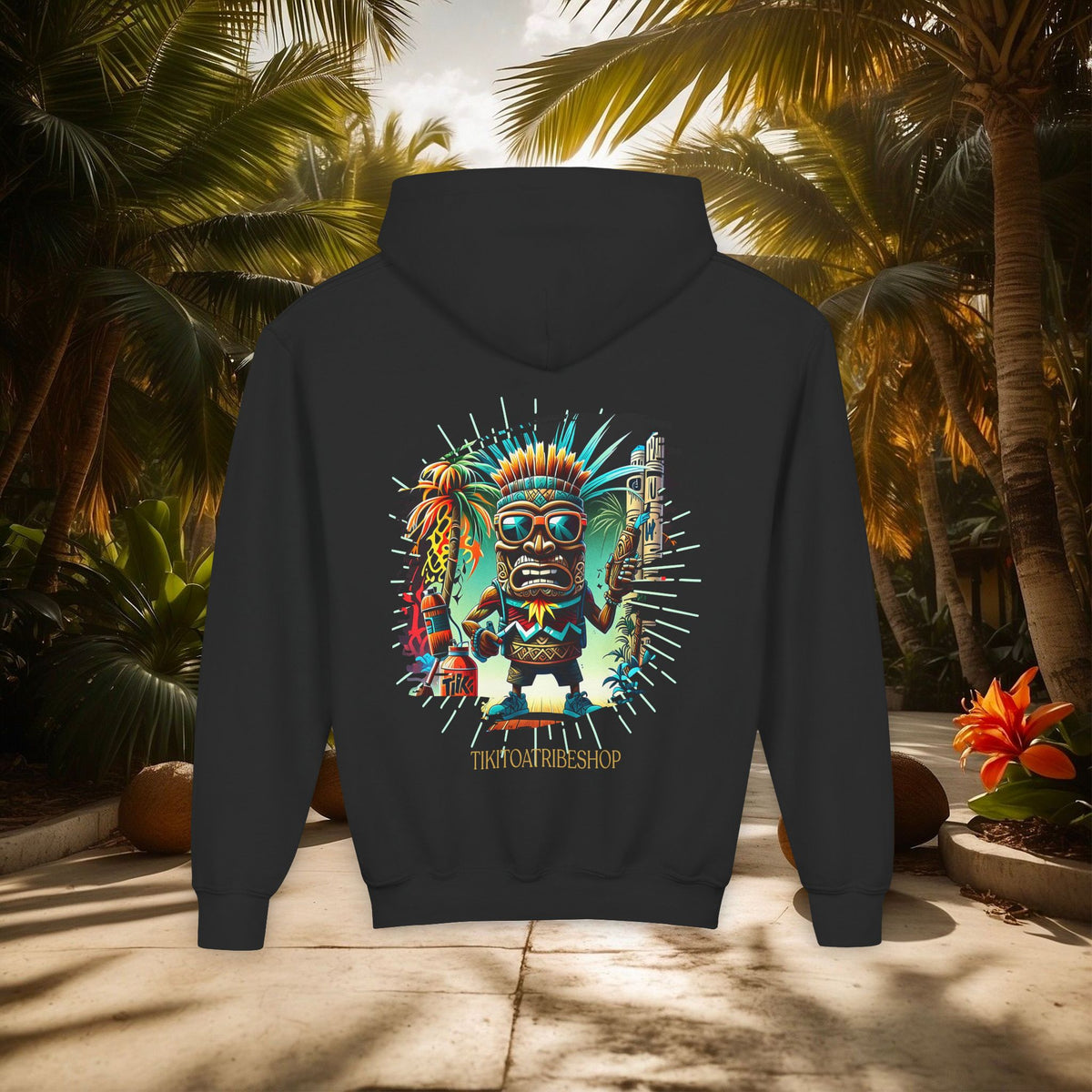 THE TIKI SPIRIT - Thick hooded sweatshirt for youth