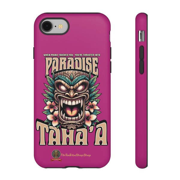 Tahaa – Coque Antichoc Premium « Tiki Féroce » | Design Tribal & Protection Maximale