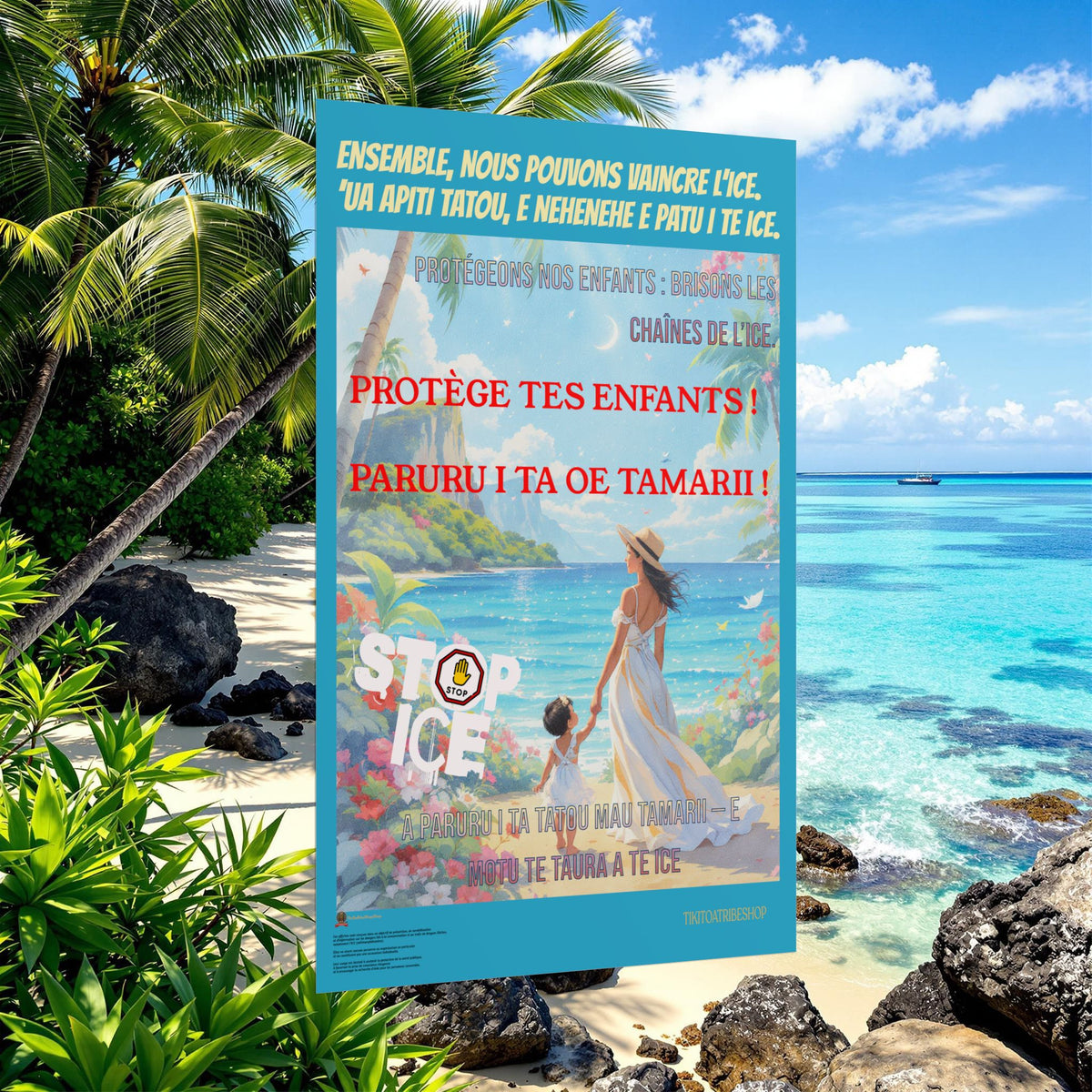 Posters Anti-ICE Polynésie – Affiches de Sensibilisation Contre la Drogue “Paruru i te ora – Brisons les chaînes de l’ICE”