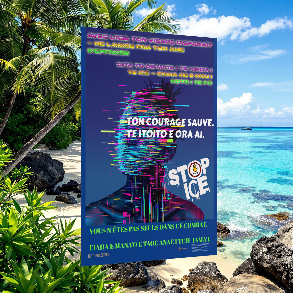 Posters Anti-ICE Polynésie – Affiches de Sensibilisation Contre la Drogue “Paruru i te ora – Brisons les chaînes de l’ICE”