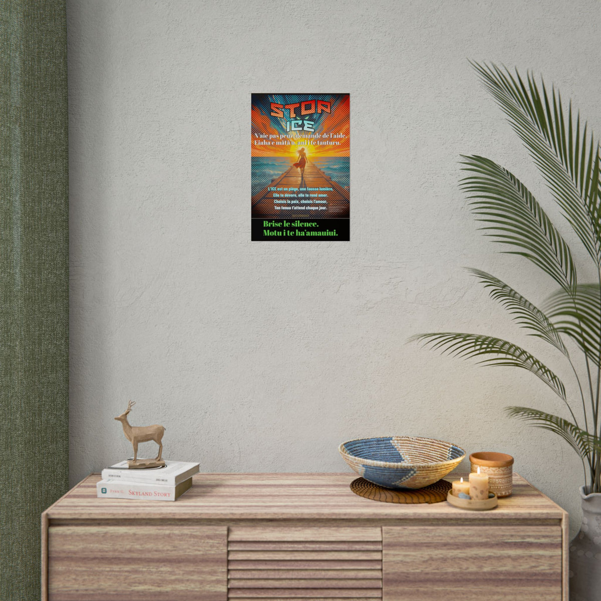 Posters Anti-ICE Polynésie – Affiches de Sensibilisation Contre la Drogue “Paruru i te ora – Brisons les chaînes de l’ICE”