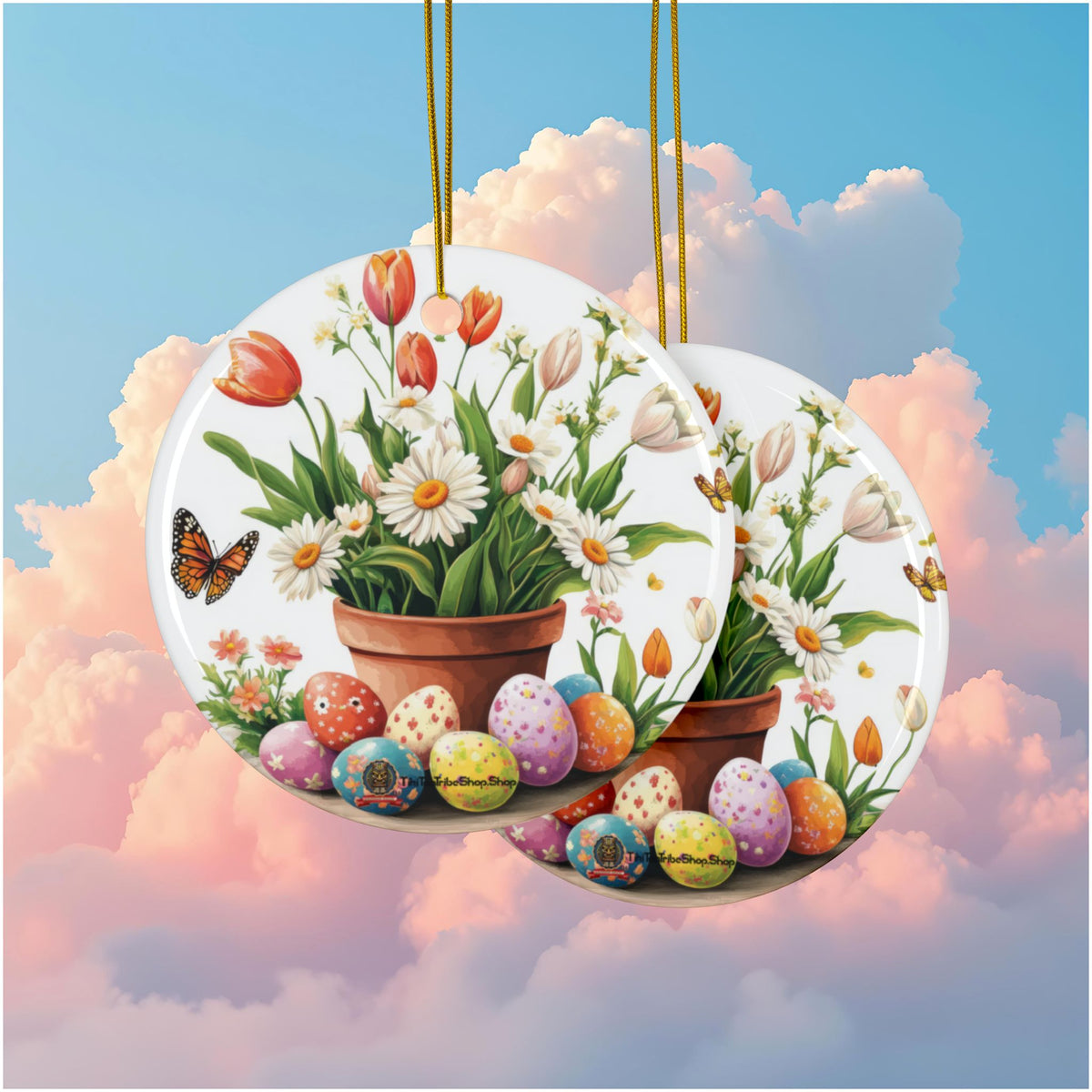 Ornements de Pâques en Céramique