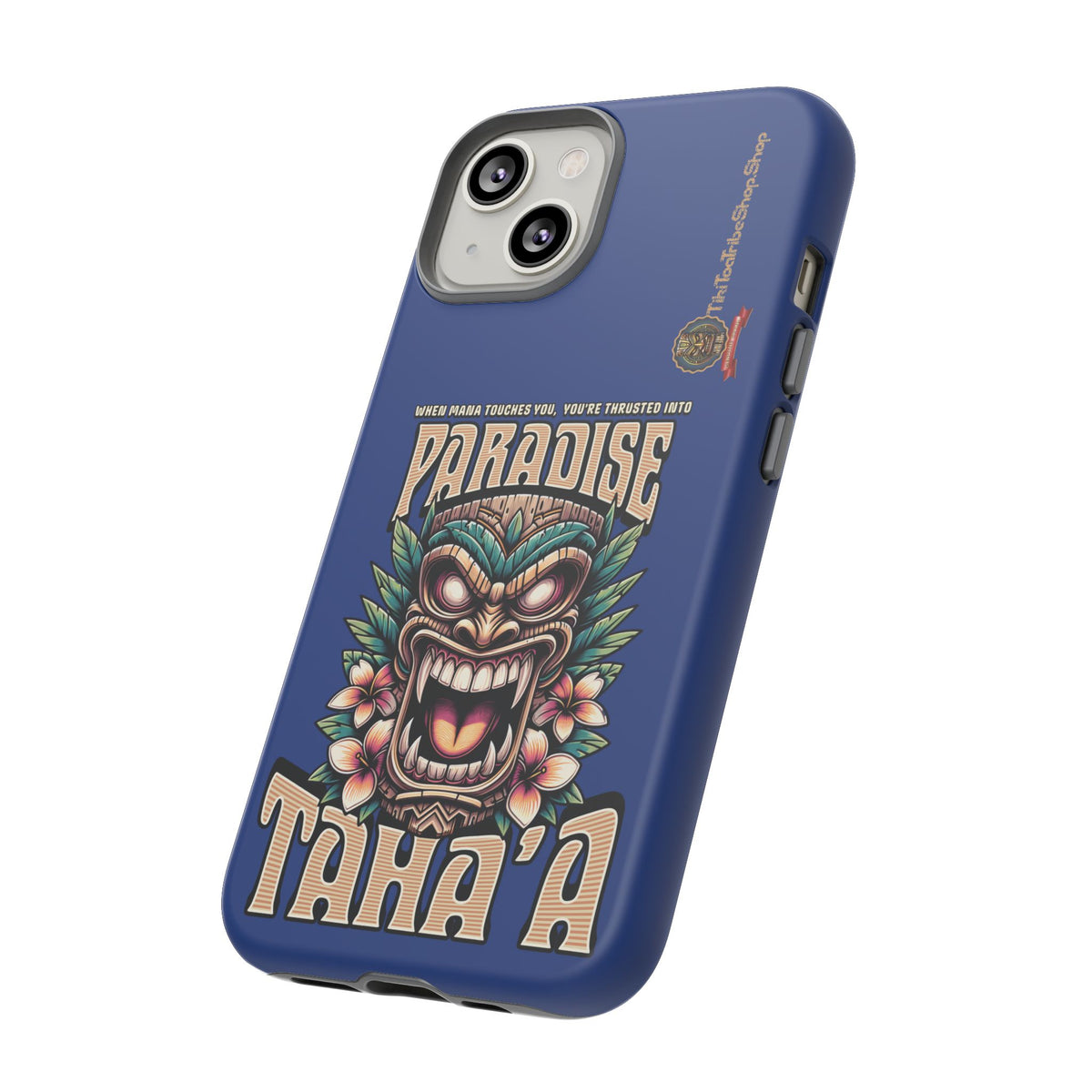 Tahaa – Coque Antichoc Premium « Tiki Féroce » | Design Tribal & Protection Maximale