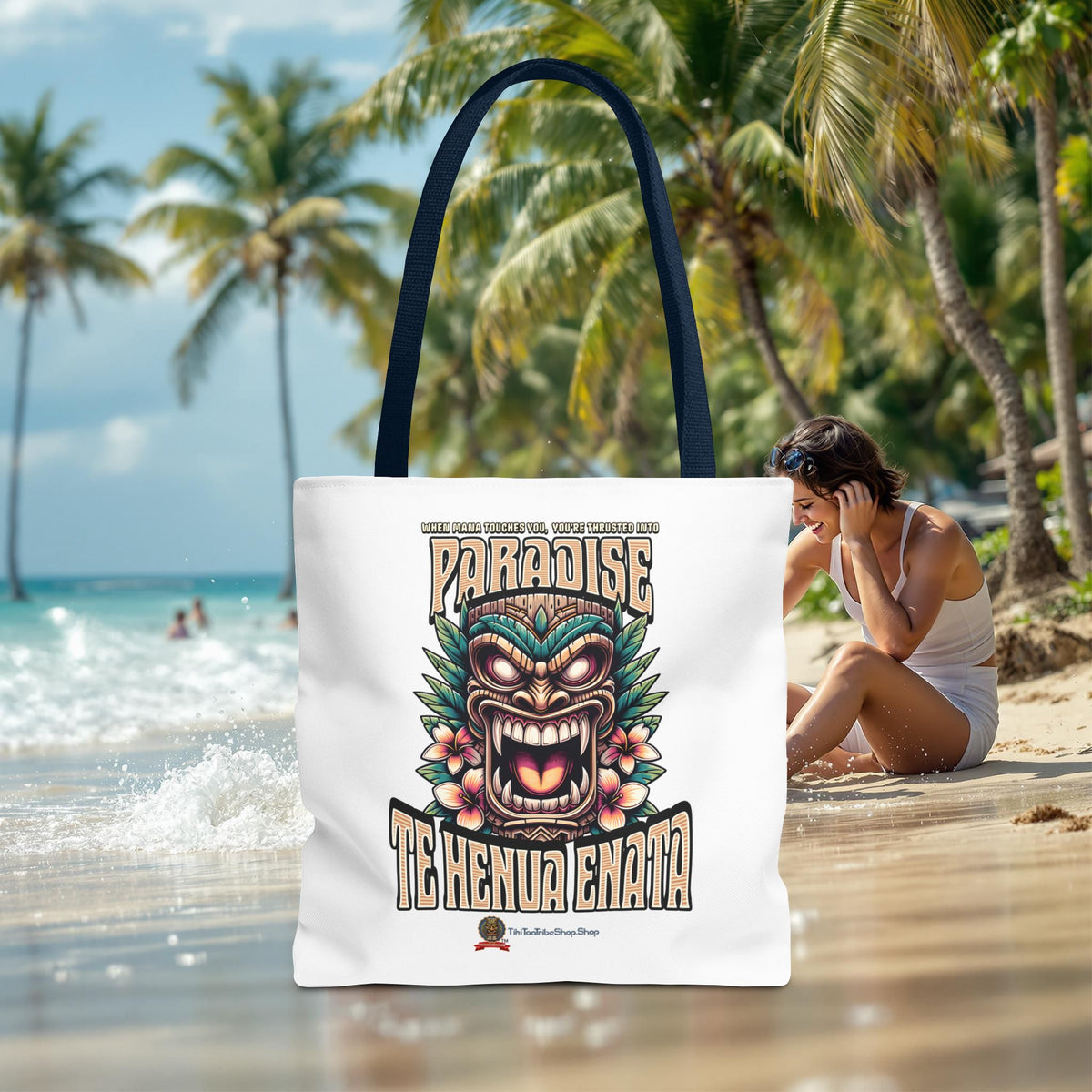 TE HENUA ENATA PARADISE Tote Bag