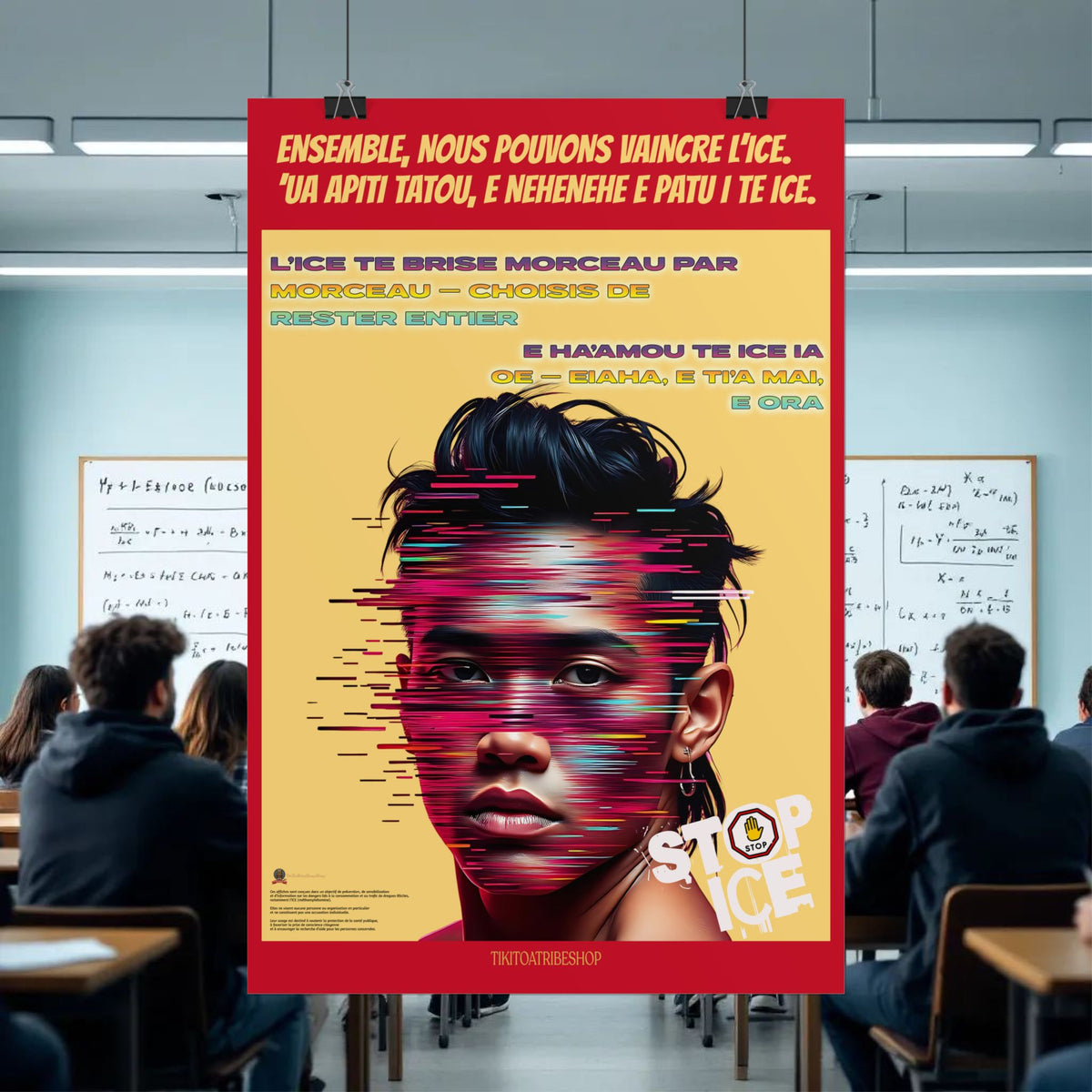 Posters Anti-ICE Polynésie – Affiches de Sensibilisation Contre la Drogue “Paruru i te ora – Brisons les chaînes de l’ICE”