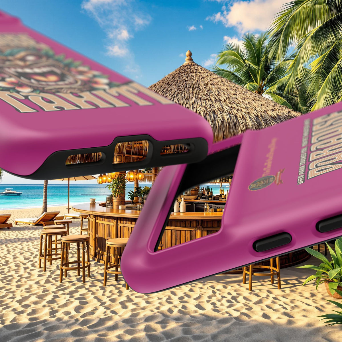Tahiti – Coque Antichoc Premium Tiki Royal