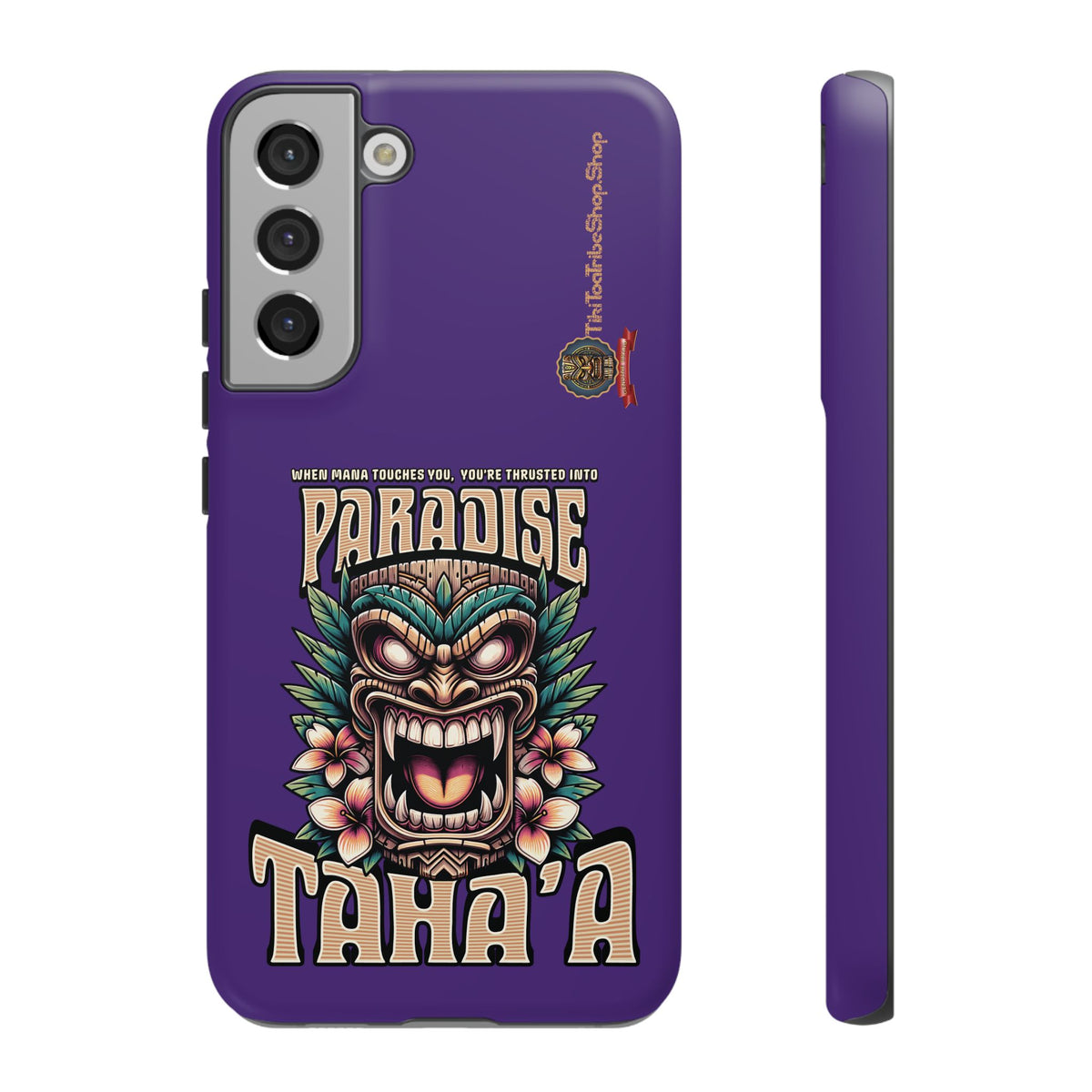 Tahaa – Coque Antichoc Premium « Tiki Féroce » | Design Tribal & Protection Maximale