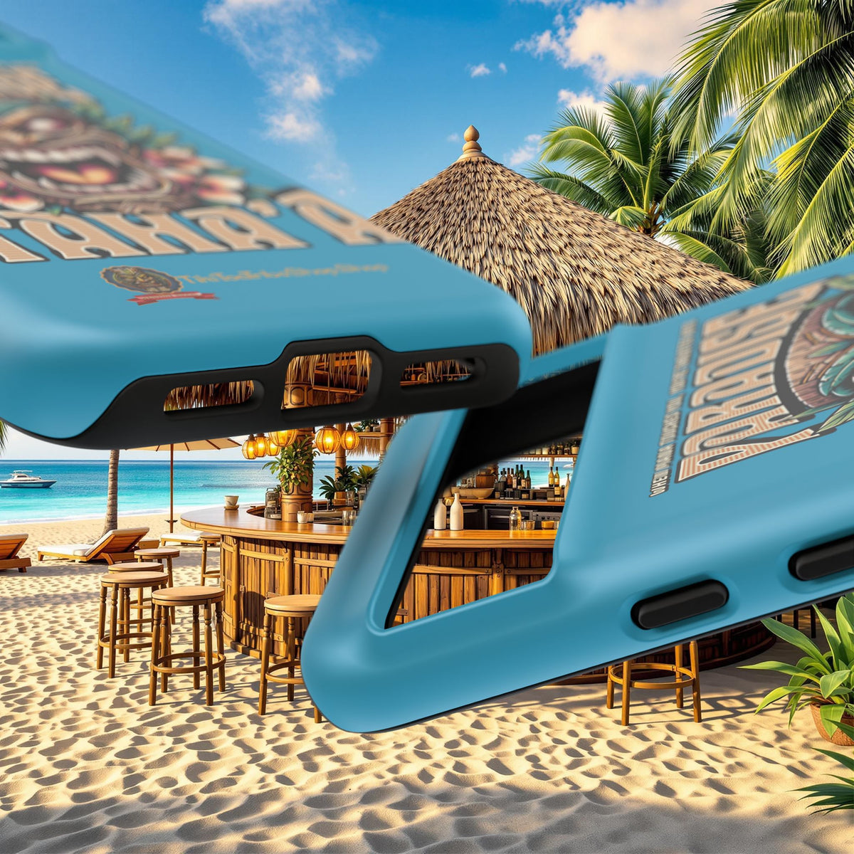 Tahaa – Coque Antichoc Premium « Tiki Féroce » | Design Tribal & Protection Maximale