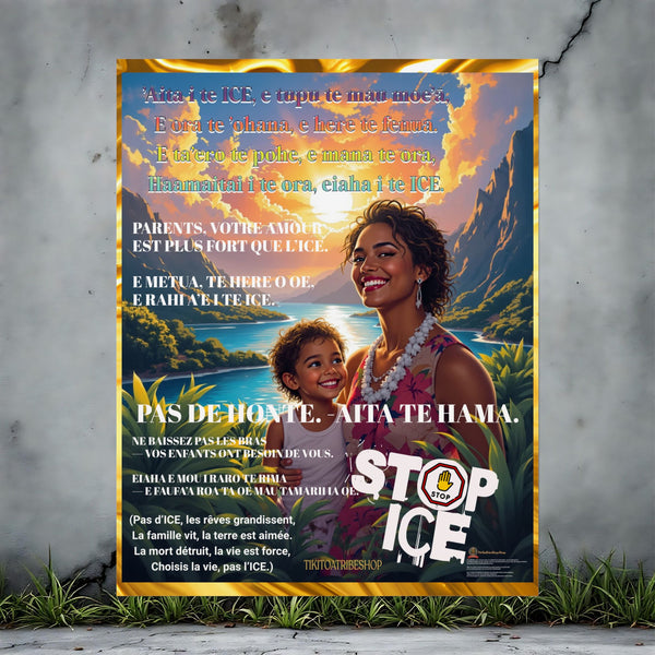 Posters Anti-ICE Polynésie – Affiches de Sensibilisation Contre la Drogue “Paruru i te ora – Brisons les chaînes de l’ICE”