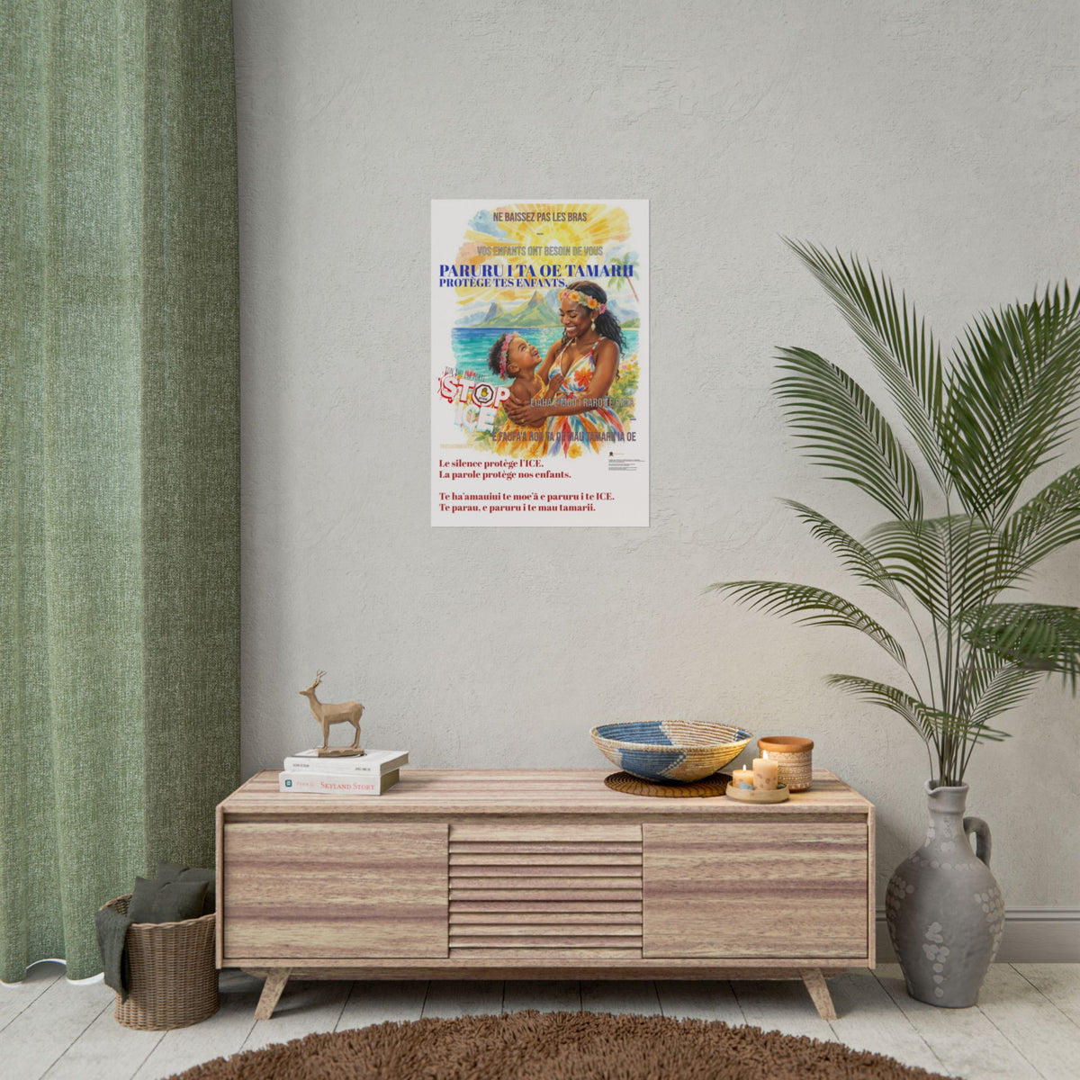 Posters Anti-ICE Polynésie – Affiches de Sensibilisation Contre la Drogue “Paruru i te ora – Brisons les chaînes de l’ICE”