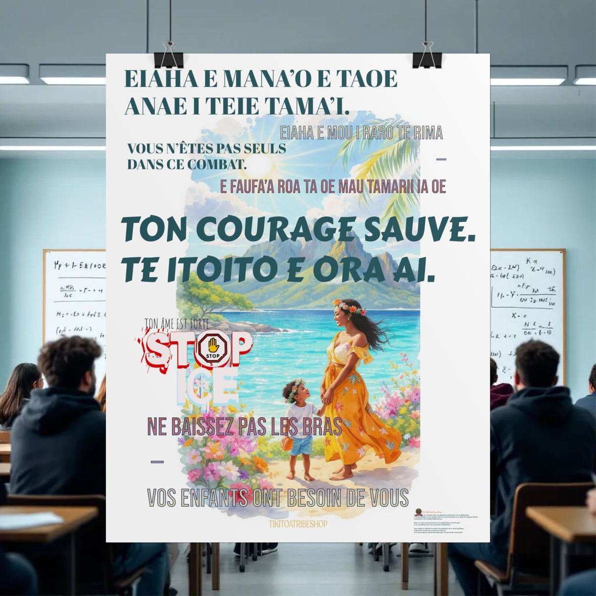 Posters Anti-ICE Polynésie – Affiches de Sensibilisation Contre la Drogue “Paruru i te ora – Brisons les chaînes de l’ICE”
