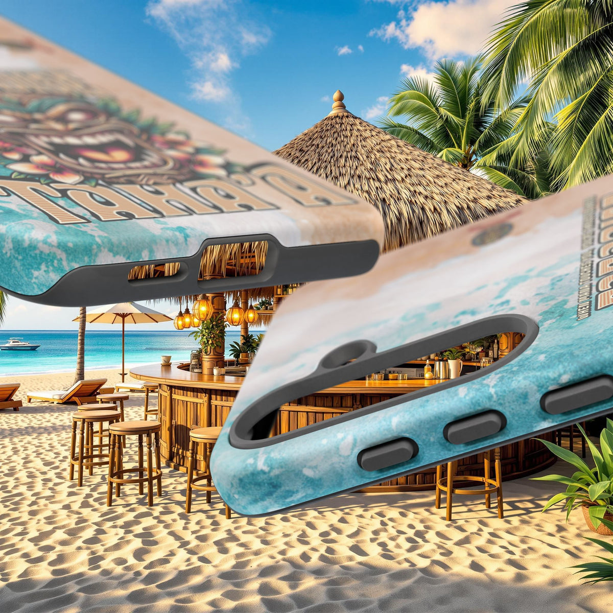 Tahaa – Coque Antichoc Premium « Tiki Féroce » | Design Tribal & Protection Maximale