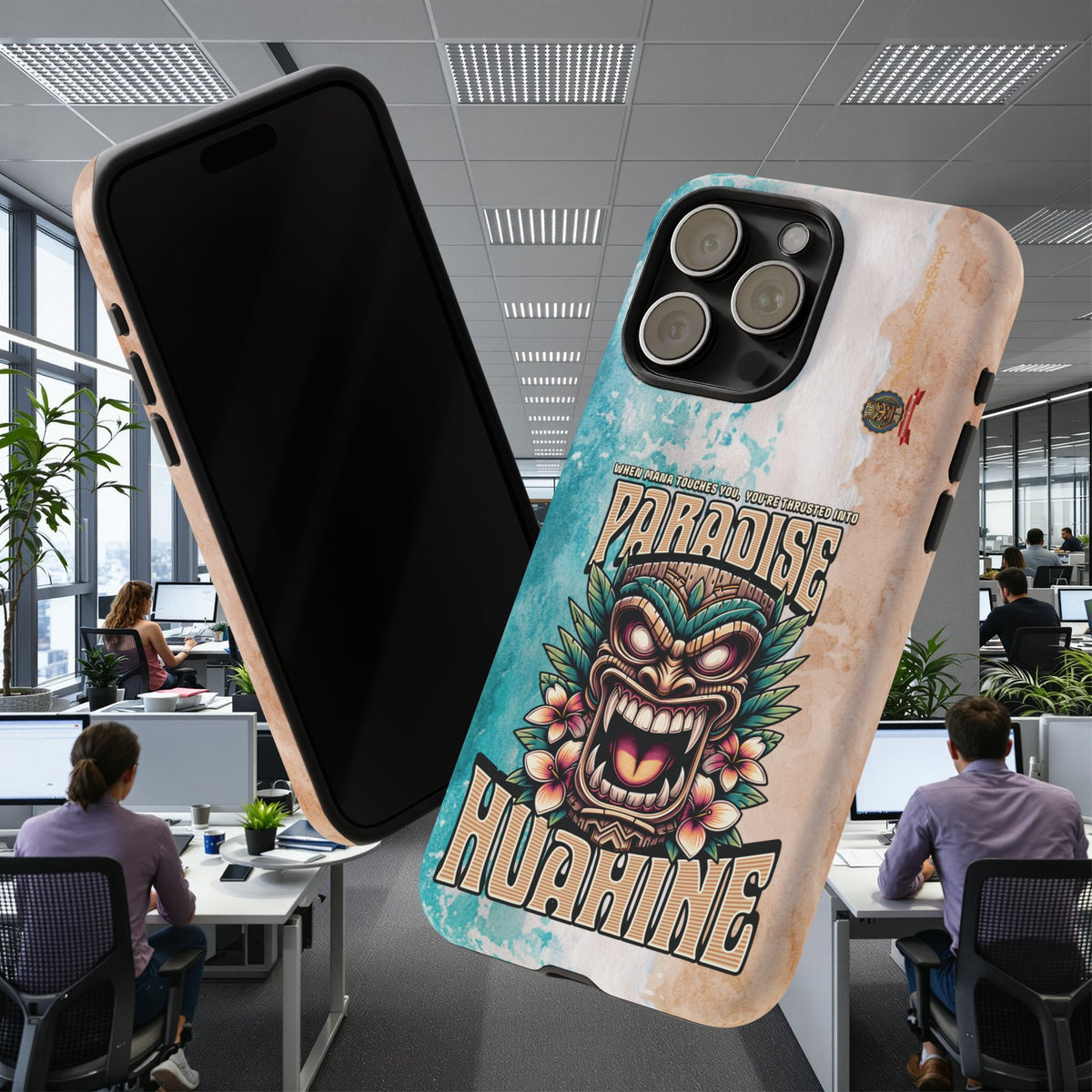 Huahine – Coque Antichoc Premium Tiki Fenua