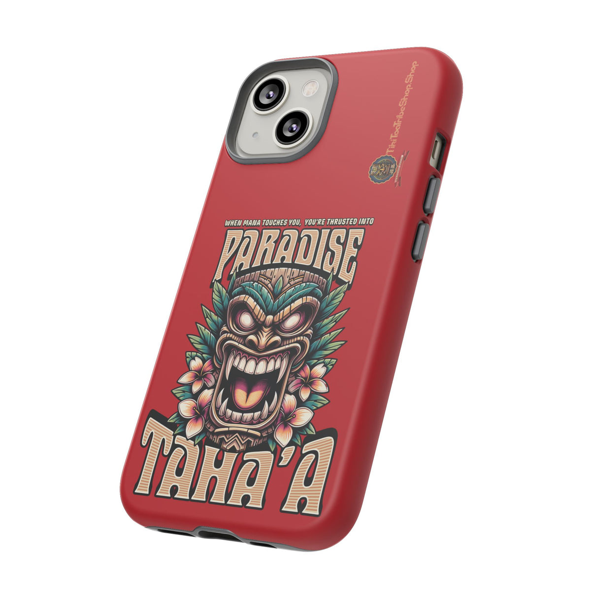 Tahaa – Coque Antichoc Premium « Tiki Féroce » | Design Tribal & Protection Maximale