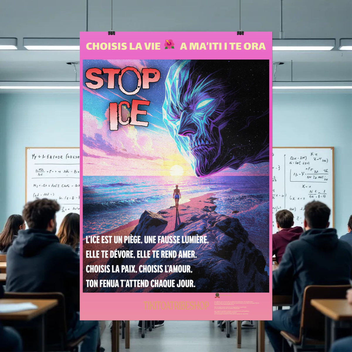 Posters Anti-ICE Polynésie – Affiches de Sensibilisation Contre la Drogue “Paruru i te ora – Brisons les chaînes de l’ICE”