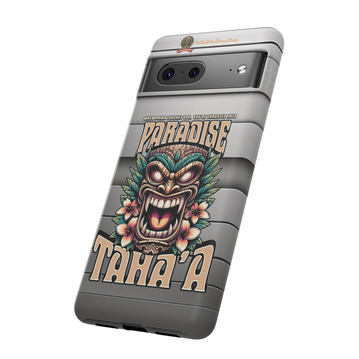 Tahaa – Coque Antichoc Premium « Tiki Féroce » | Design Tribal & Protection Maximale