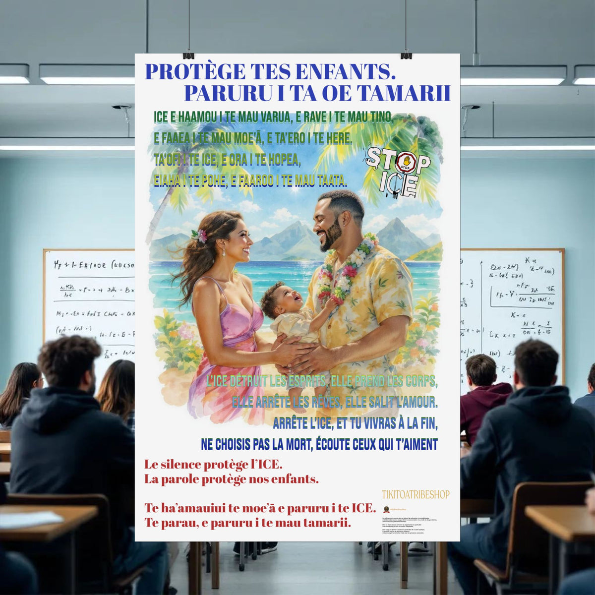 Posters Anti-ICE Polynésie – Affiches de Sensibilisation Contre la Drogue “Paruru i te ora – Brisons les chaînes de l’ICE”