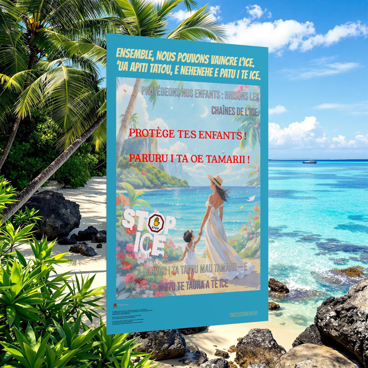 Posters Anti-ICE Polynésie – Affiches de Sensibilisation Contre la Drogue “Paruru i te ora – Brisons les chaînes de l’ICE”