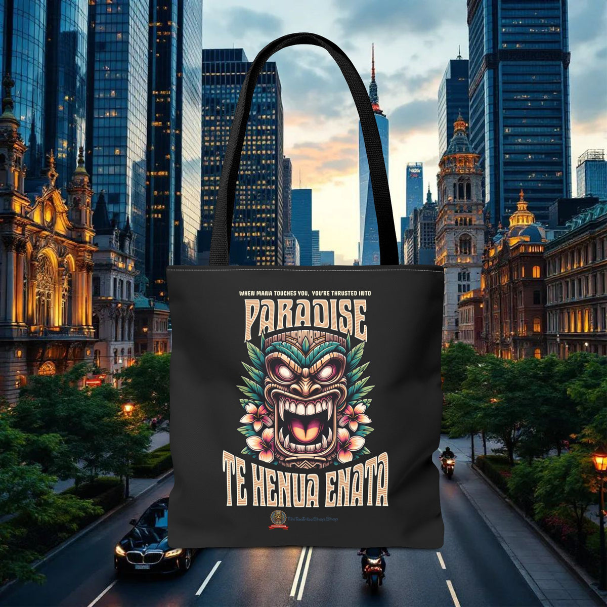 TE HENUA ENATA PARADISE Tote Bag
