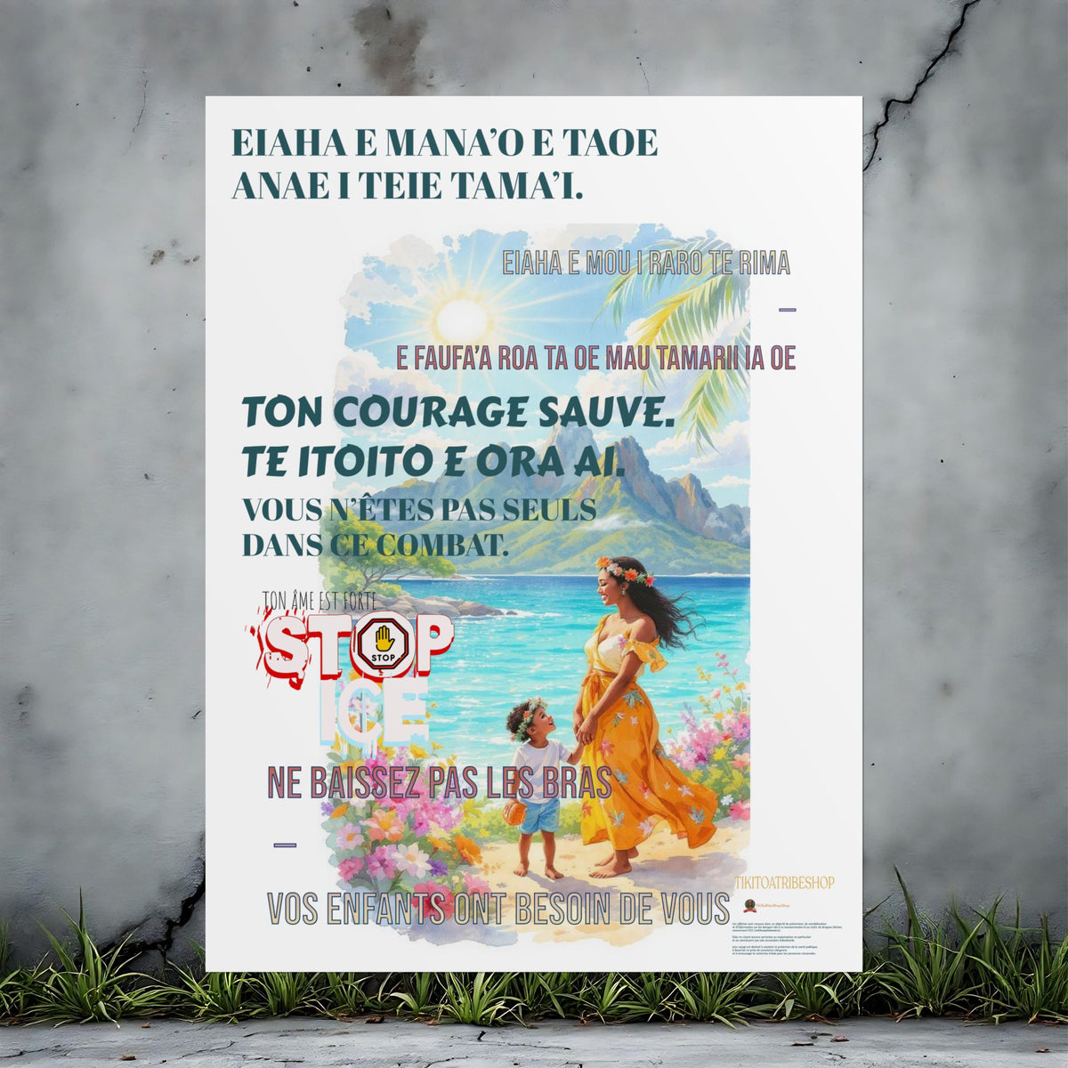 Posters Anti-ICE Polynésie – Affiches de Sensibilisation Contre la Drogue “Paruru i te ora – Brisons les chaînes de l’ICE”
