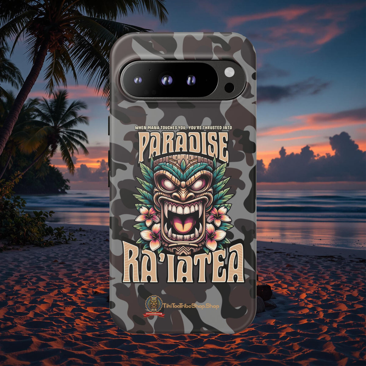 Ra’iatea – Coque Tiki Tribal de Protection Premium