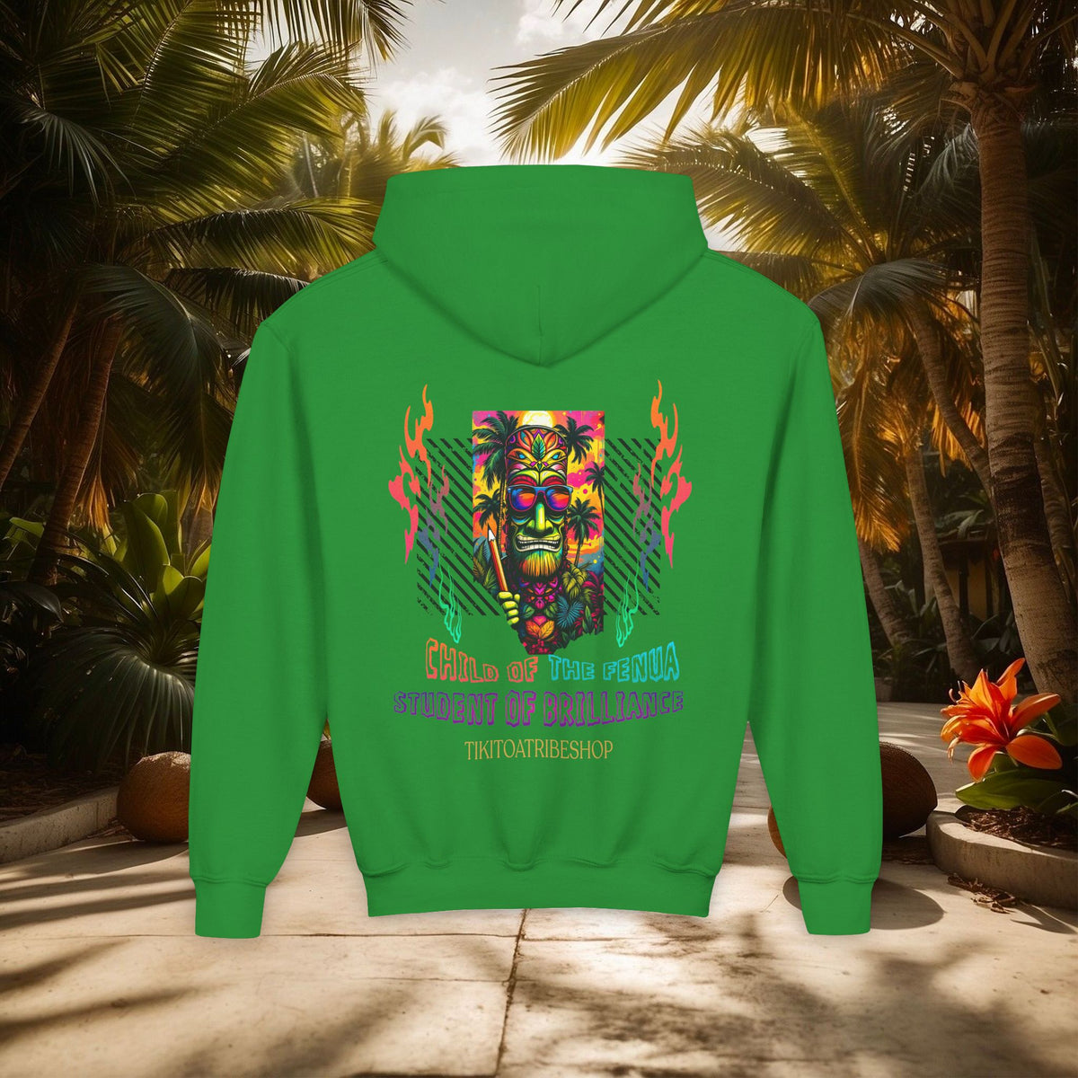 THE TIKI SPIRIT - Thick hooded sweatshirt for youth