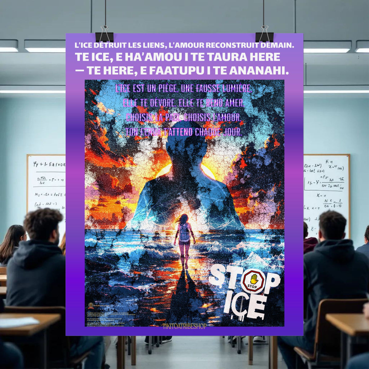 Posters Anti-ICE Polynésie – Affiches de Sensibilisation Contre la Drogue “Paruru i te ora – Brisons les chaînes de l’ICE”