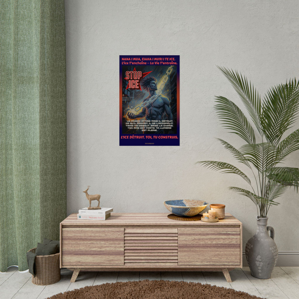 Posters Anti-ICE Polynésie – Affiches de Sensibilisation Contre la Drogue “Paruru i te ora – Brisons les chaînes de l’ICE”